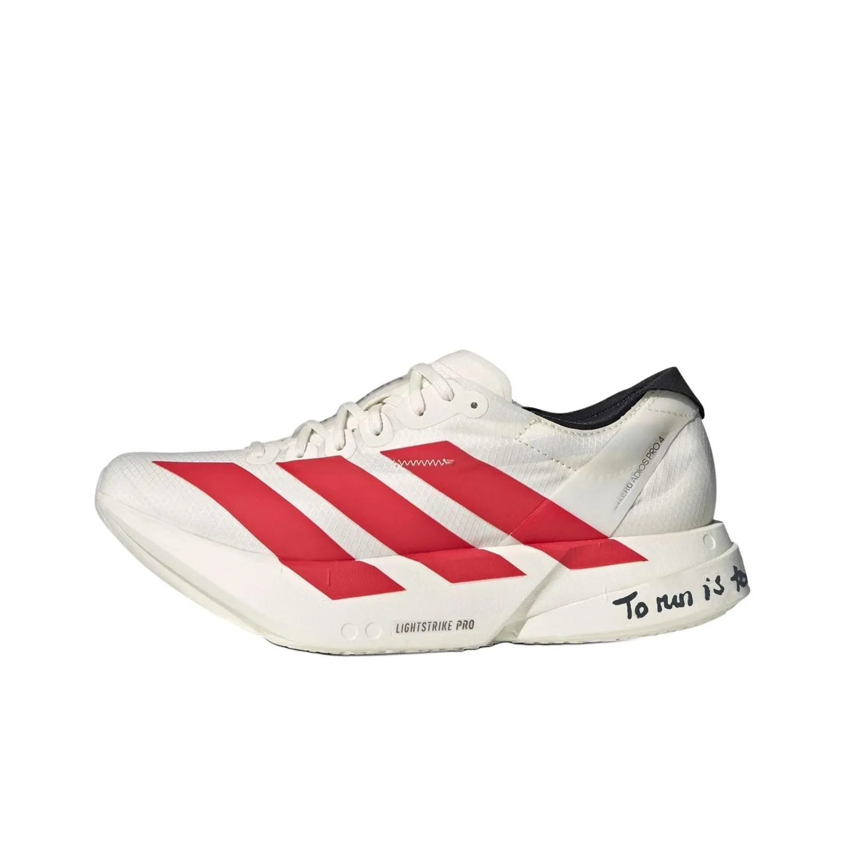 Adidas Adizero Adios Pro 4 Off White Better Scarlet Adidas Adizero Adios Pro 4 Off White Better Scarlet
