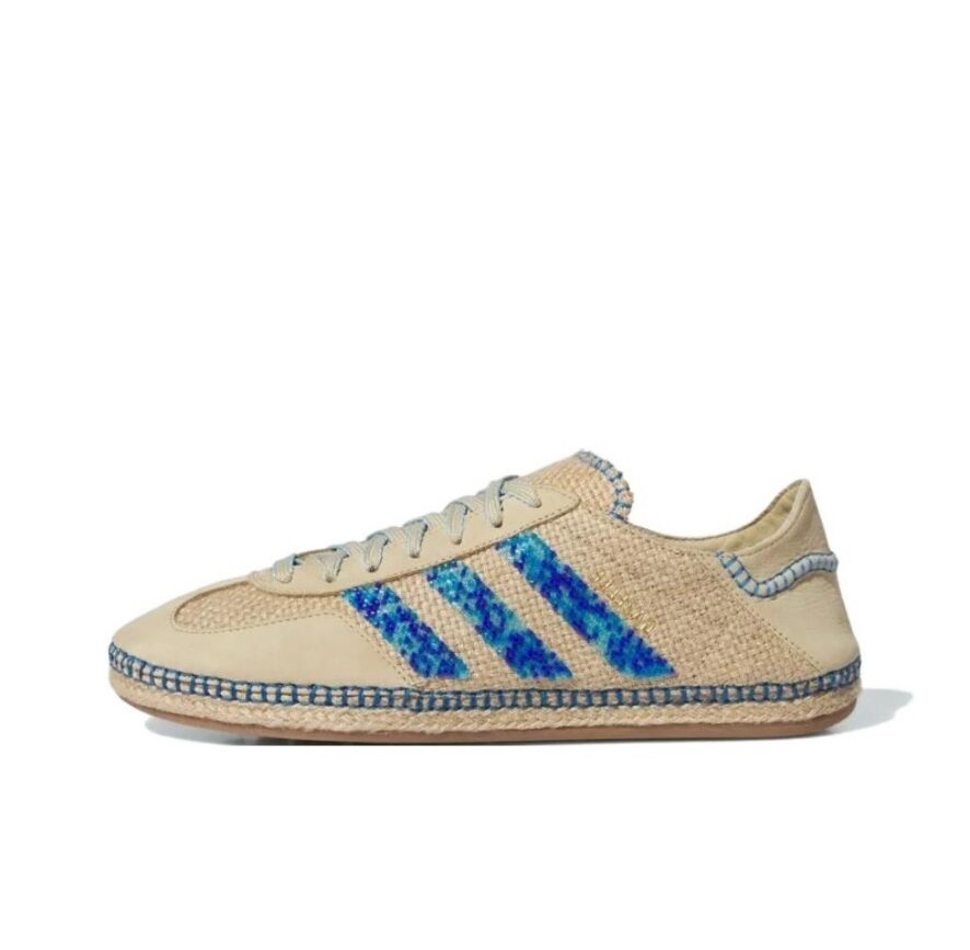 Adidas x Clot Gazelle Linen Khaki Light Blue Adidas x Clot Gazelle Linen Khaki Light Blue