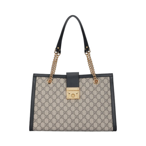 구찌 패드락 미디움 Gg 숄더백 블랙 Gg 슈프림 L35*W14*H23.5cm