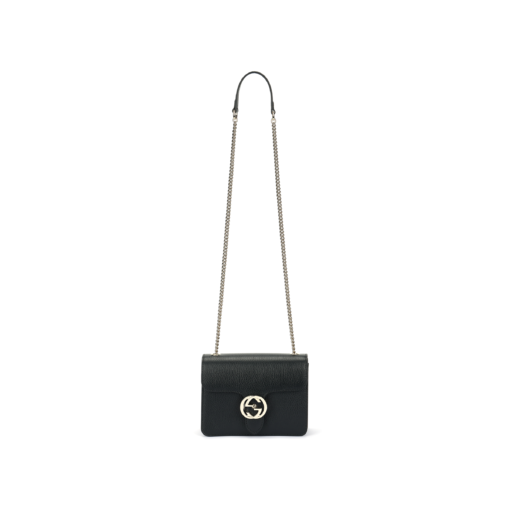 구찌 Gg 인터로킹 체인 숄더백 블랙 L20*W9*H16cm