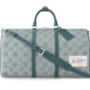 LOUIS VUITTON 키폴 캔버스+가죽 트림 캔버스 백, 핸드백, 숄더 백, 크로스백, 여행 백 남성 데님 블루 L52*W23*H29cm