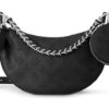 LOUIS VUITTON 송아지 가죽 숄더 백, 크로스 백 S 여성 블랙 L26*W7.5*H17cm