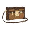 LOUIS VUITTON 코팅 캔버스 박스 백, 하드 박스 백, 스몰 스퀘어 백, 클러치, 원 숄더 크로스백 여성 브라운 L20*W5*H12.5cm