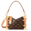 LOUIS VUITTON 코팅 캔버스 소프트 선물 포장 <브랜드_1>e 어깨 크로스백, 핸드백 S 여성 브라운 L18*W8*H12.5cm