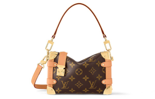 LOUIS VUITTON 코팅 캔버스 소프트 선물 포장 <브랜드_1>e 어깨 크로스백, 핸드백 S 여성 브라운 L18*W8*H12.5cm