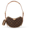 LOUIS VUITTON 캔버스+가죽 핸드 백, 숄더 백 여성 브라운 L25*W5*H15cm