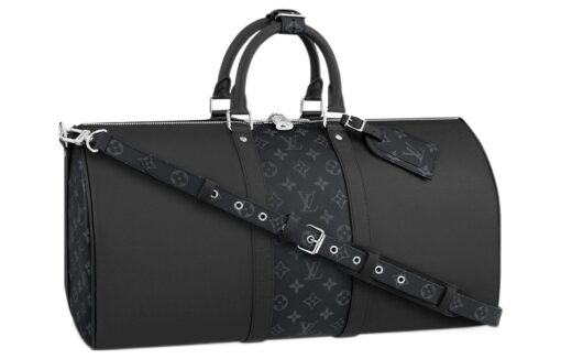LOUIS VUITTON 키폴 캔버스+가죽 핸드백 여행 가방 남성 블랙 L50*W23*H29cm