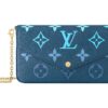 LOUIS VUITTON 포셰트 Félicie 소가죽 3 in 1 크로스백, 숄더 백 여성 다크 블루 L21*W3*H12cm