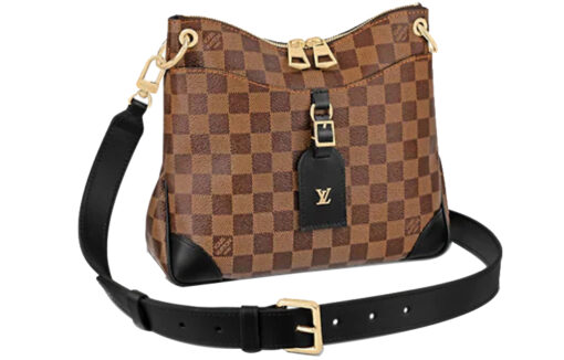 LOUIS VUITTON 오데온 캔버스 숄더백 여성 브라운 L24.8*W8.8*H28cm