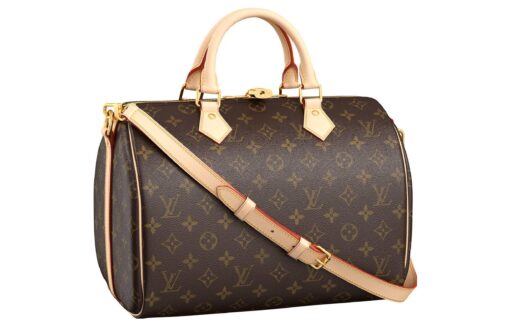 LOUIS VUITTON 스피디 코팅 캔버스 필로우 백, <브랜드_1>e 어깨 크로스백, 핸드백, 여행 백 여성 L30*W17*H21cm